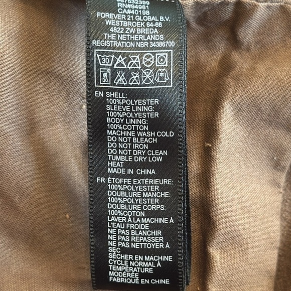 Forever 21 Faux Suede Brow Fringe Cropped Open Boho Jacket Size Large - Picture 8 of 12